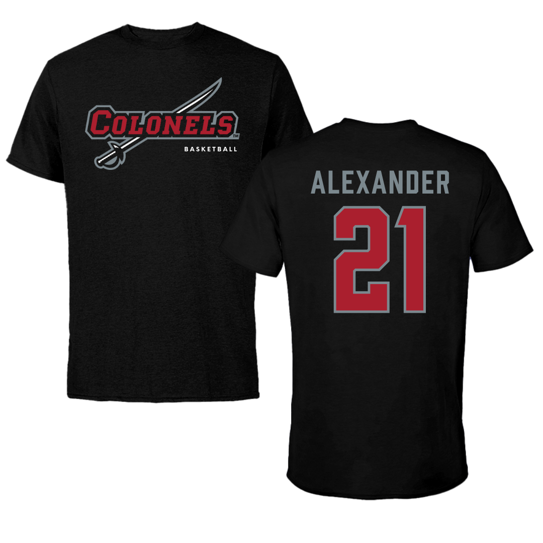 Nicholls State University Basketball Black Performance Tee - #21 Lexi Alexander