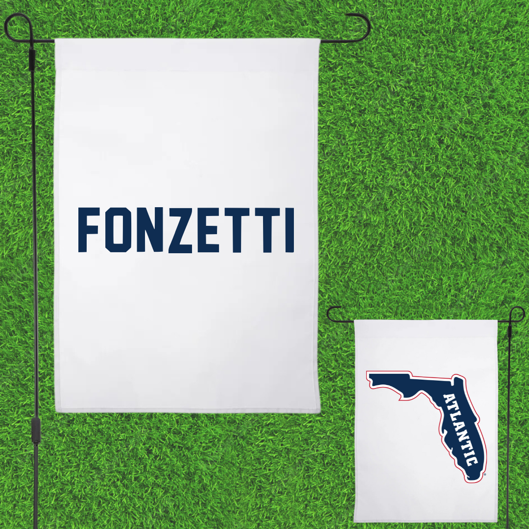 Florida Atlantic University Cheer White Garden Flag - Natalia Fonzetti
