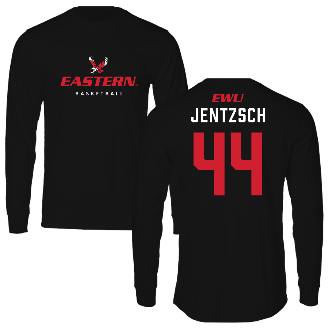 Eastern Washington University Basketball Black Eastern Performance Long Sleeve - #44 Camille Jentzsch
