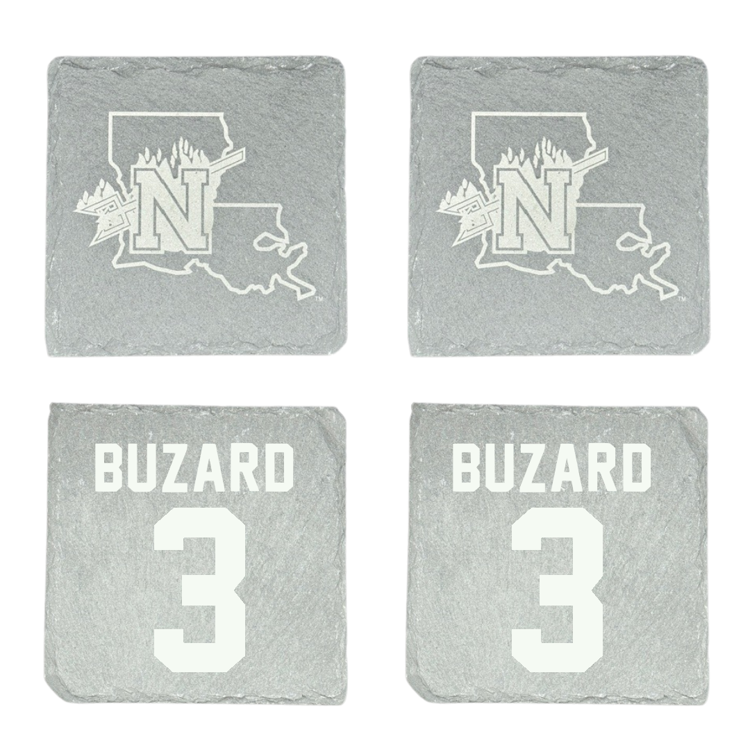 Northwestern State University Baseball Stone Coaster (4 Pack)  - #3 Lathen Buzard