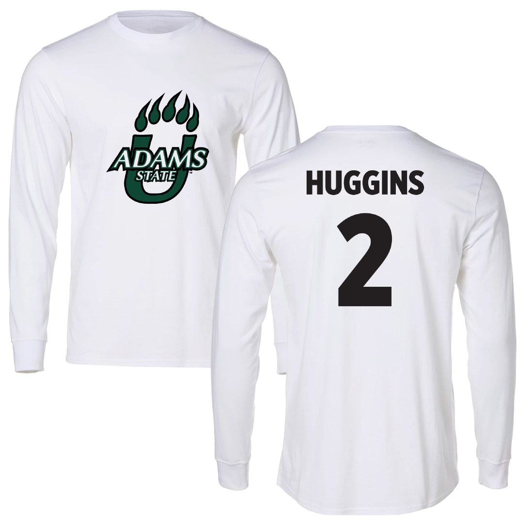 Adams State University Volleyball White Performance Long Sleeve - #2 Anna Huggins