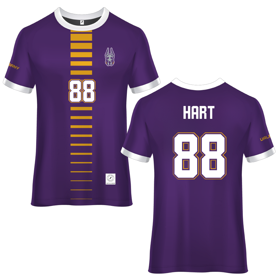 University at Albany Purple Soccer Jersey - #88 Megan Hart