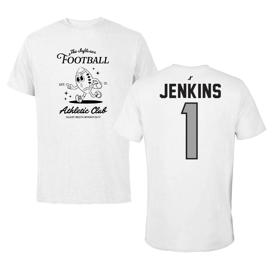 Football White Influxer Athletic Club Tee - #1 Keyone Jenkins