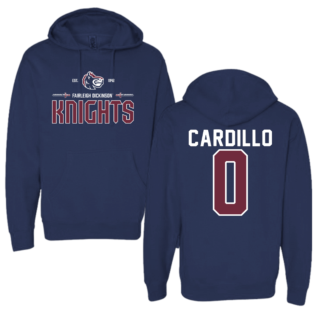 Fairleigh Dickinson University-Metropolitan Campus Soccer Navy General Hoodie - #0 Faith Cardillo
