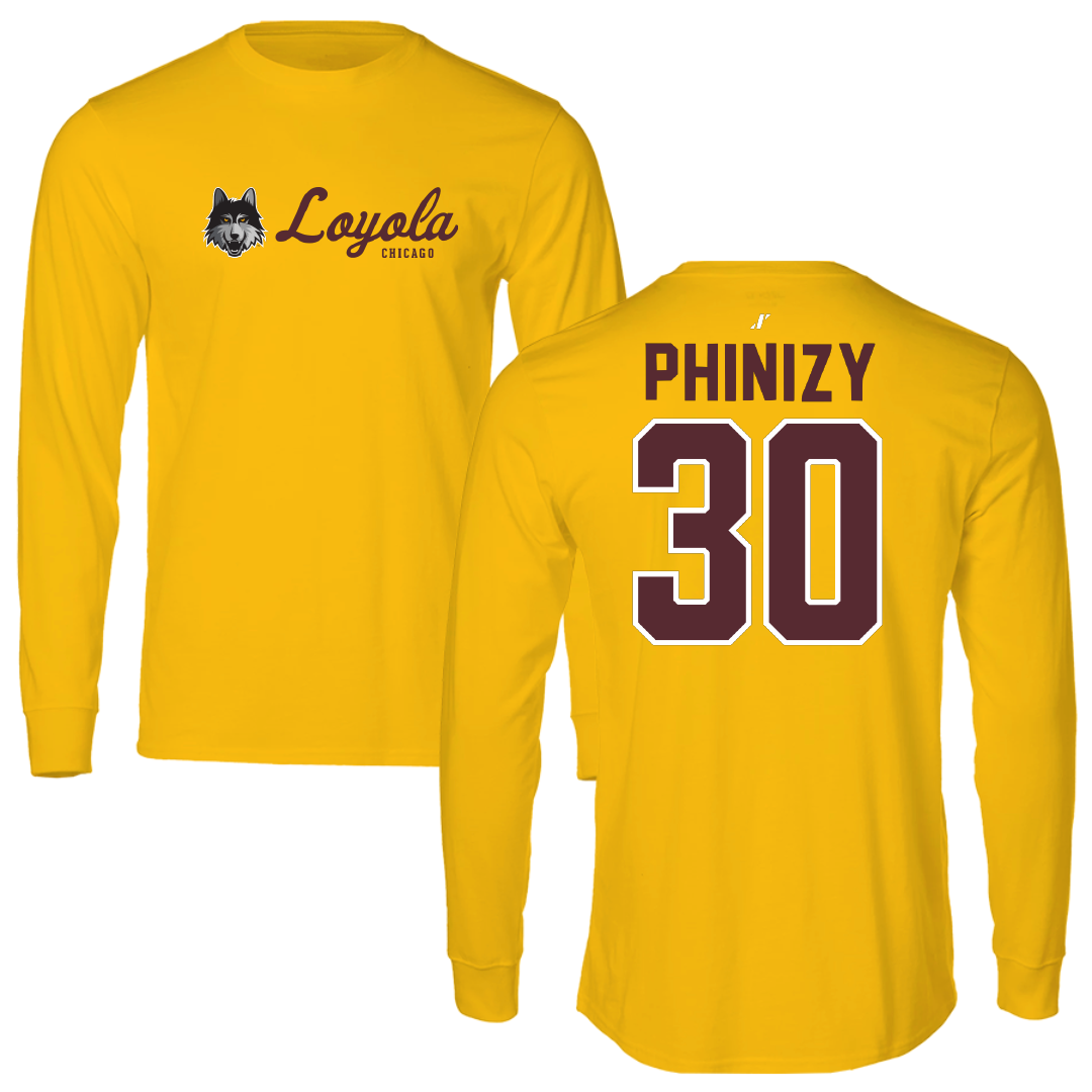 Loyola University-Chicago Volleyball Gold General Long Sleeve - #30 Liam Phinizy
