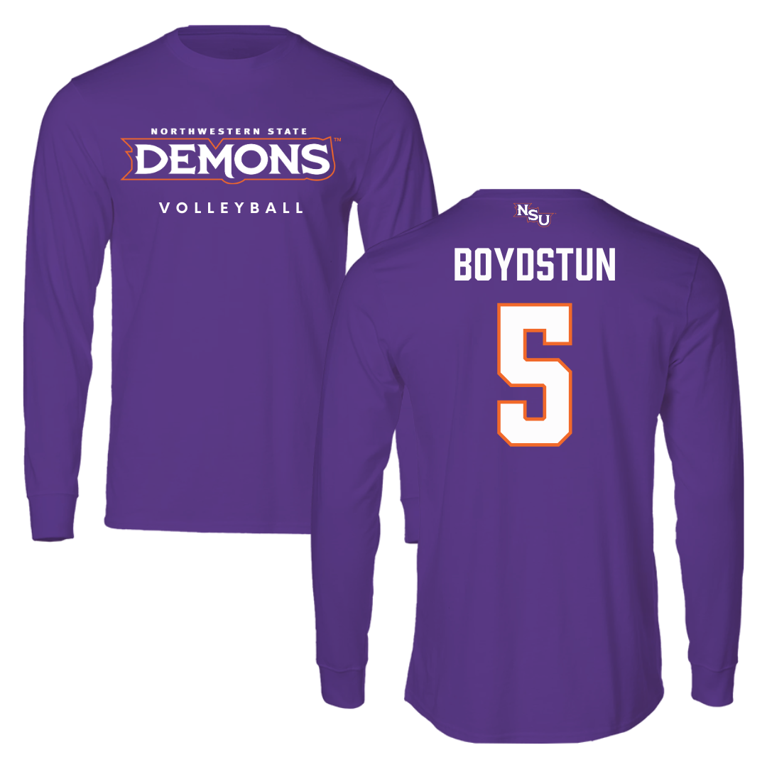 Northwestern State University Volleyball Purple Demons Long Sleeve - #5 Piper Boydstun