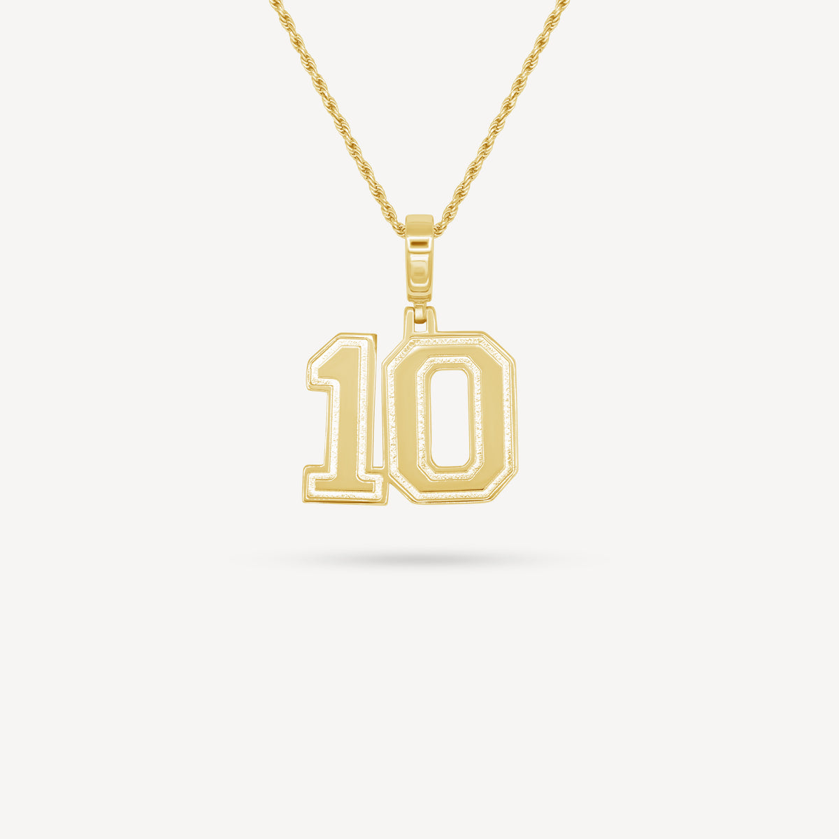 Gold Presidents Pendant and Chain - #10 Tyler Smith