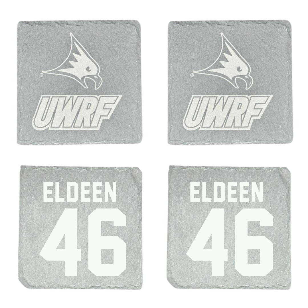 University of Wisconsin-River Falls Football Stone Coaster (4 Pack)  - #46 Austin Eldeen