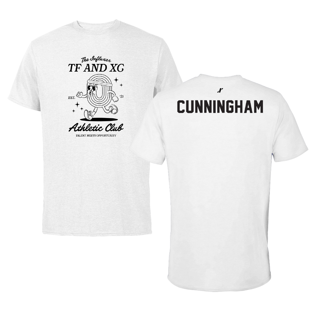 TF and XC White Influxer Athletic Club Tee - Nic Cunningham