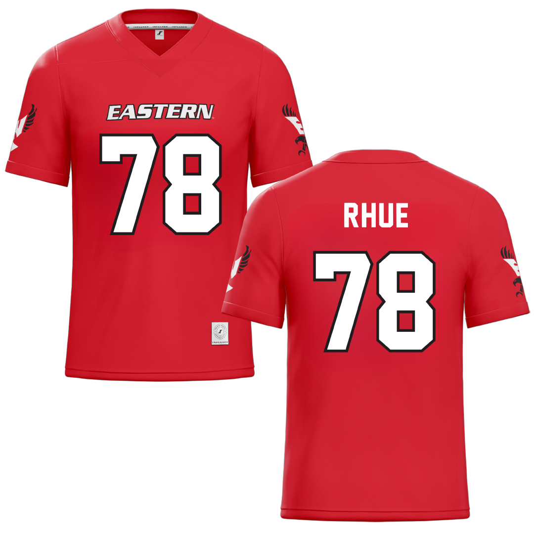 Eastern Washington University Red Football Jersey - #78 Gabe Rhue