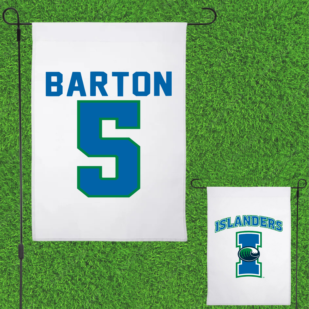 Texas A&M University-Corpus Christi Soccer White Garden Flag - #5 Emmie Barton