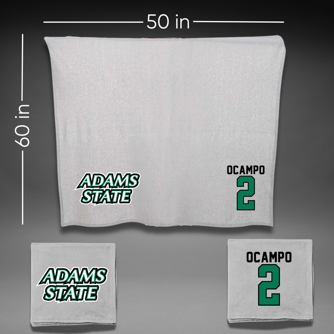 Adams State University Soccer Gray Blanket - #2 Lauren Ocampo