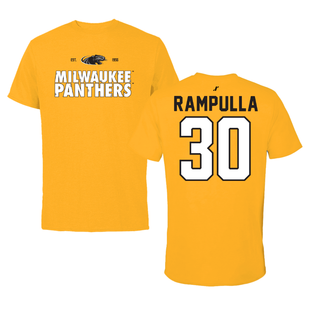 University of Wisconsin-Milwaukee Basketball Gold General Tee - #30 Sophia Rampulla
