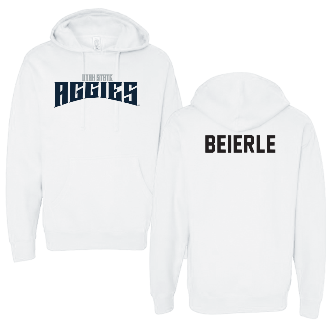 Utah State University TF and XC White Classic Hoodie - Gavin Beierle