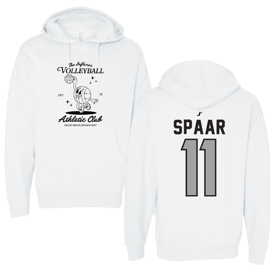 Volleyball White Influxer Athletic Club Hoodie - #11 Nani Spaar