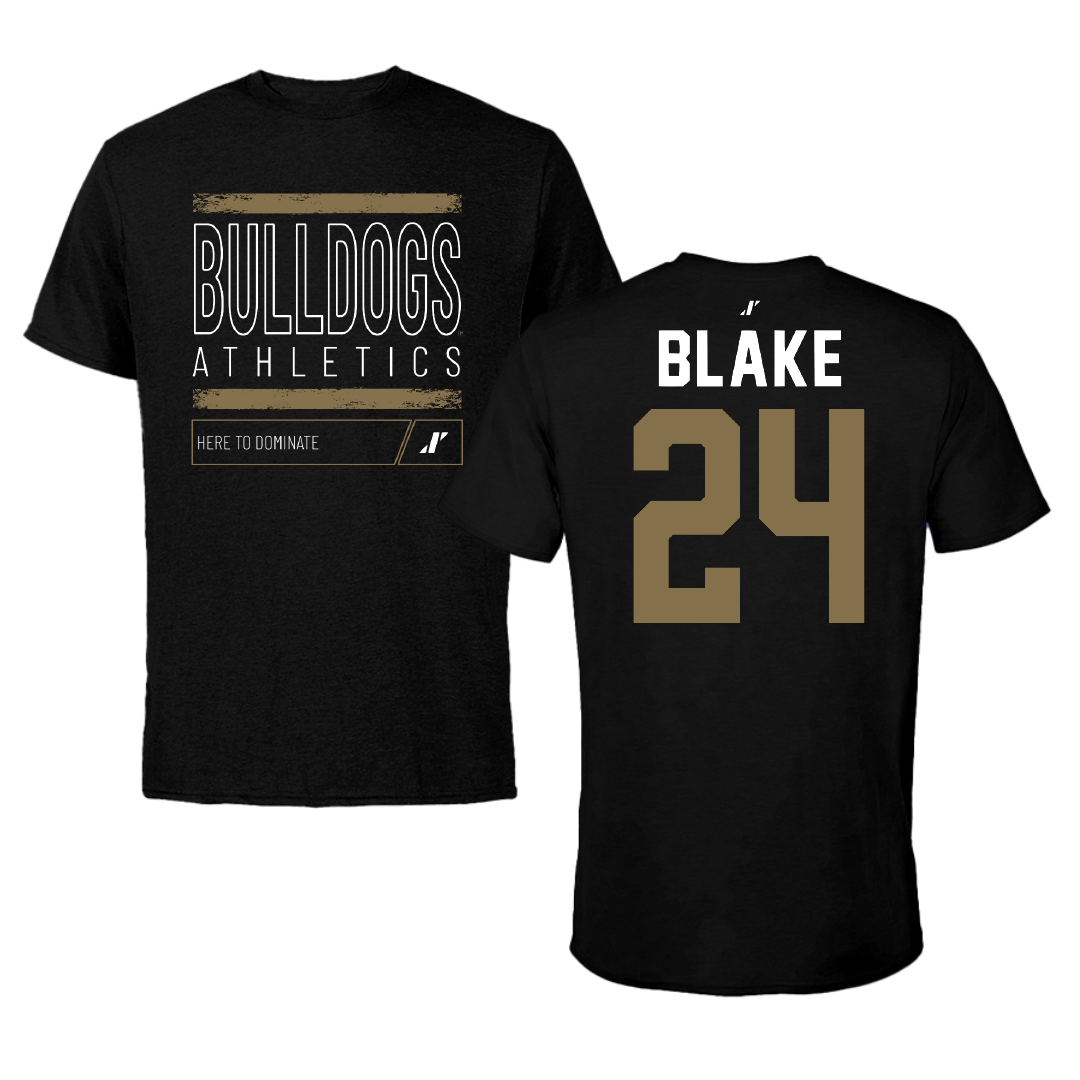 Bryant University Baseball Black Dominate Tee - #24 Evan Blake