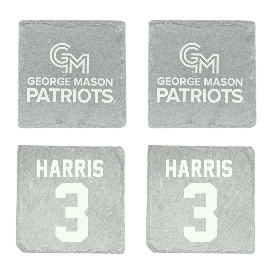 George Mason University Basketball Stone Coaster (4 Pack)  - #3 Kennedy Harris