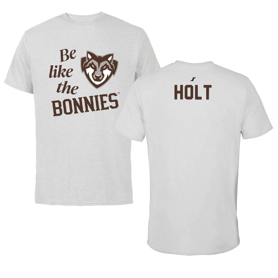 St. Bonaventure University TF and XC Light Gray Be Like Us Tee - Aiden Holt