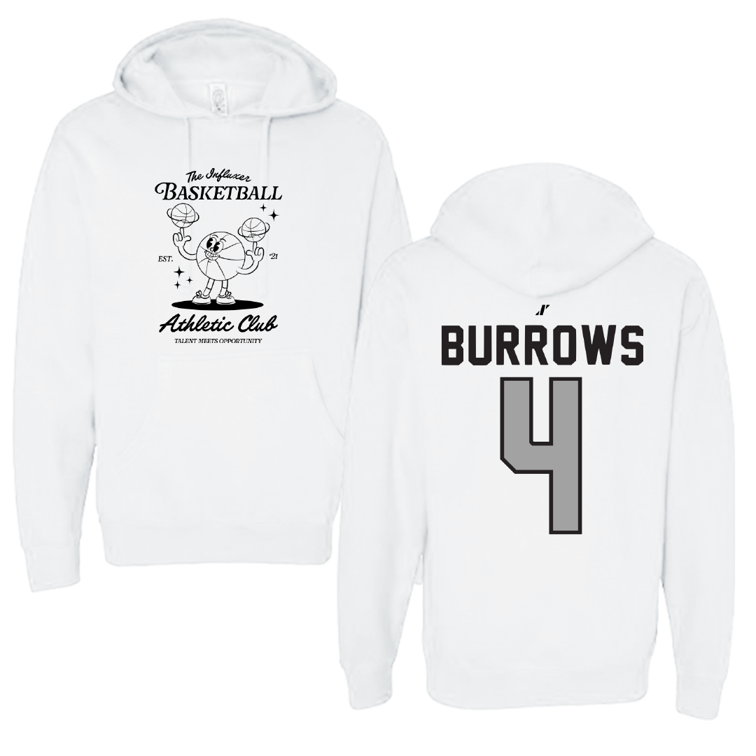 Basketball White Influxer Athletic Club Hoodie - #4 Sophie Burrows