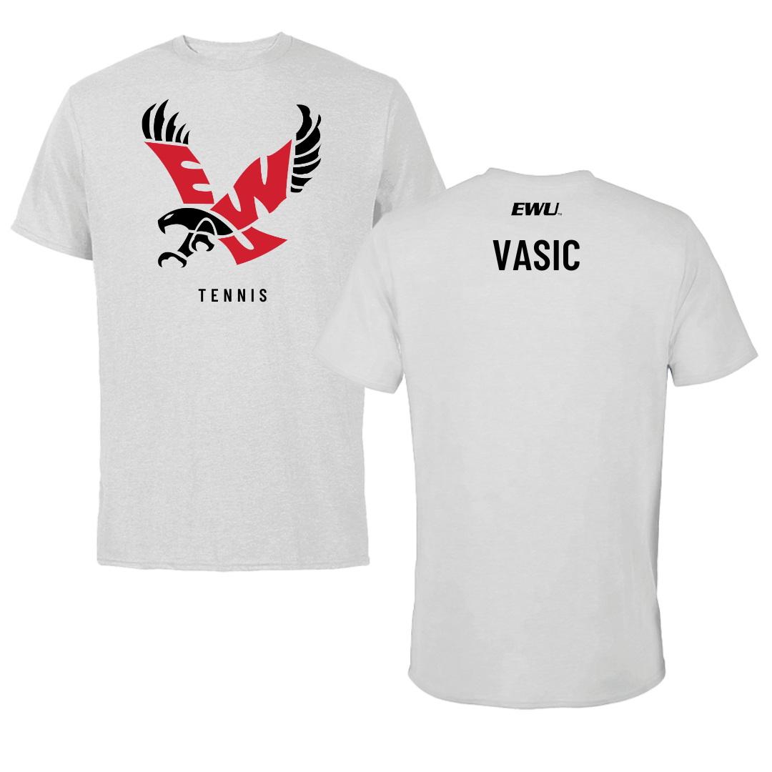 Eastern Washington University Tennis Light Gray Tee - Sara Vasic