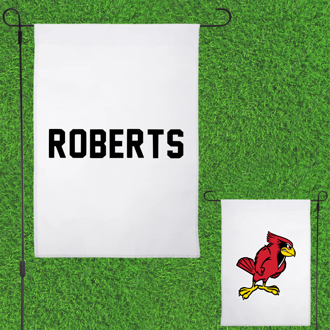 Illinois State University Track and Field White Garden Flag - Windsor Roberts