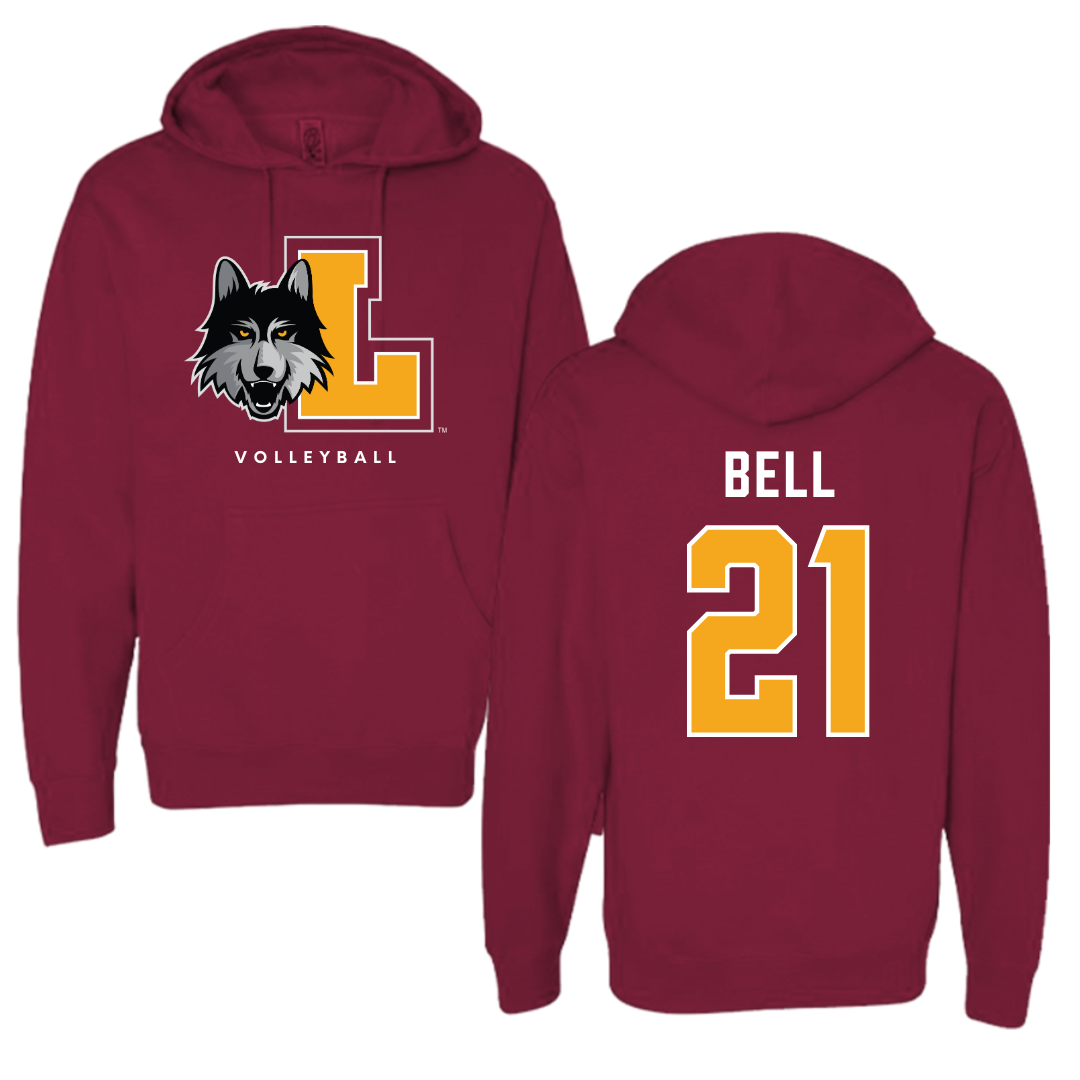 Loyola University-Chicago Volleyball Maroon Hoodie - #21 Brad Bell