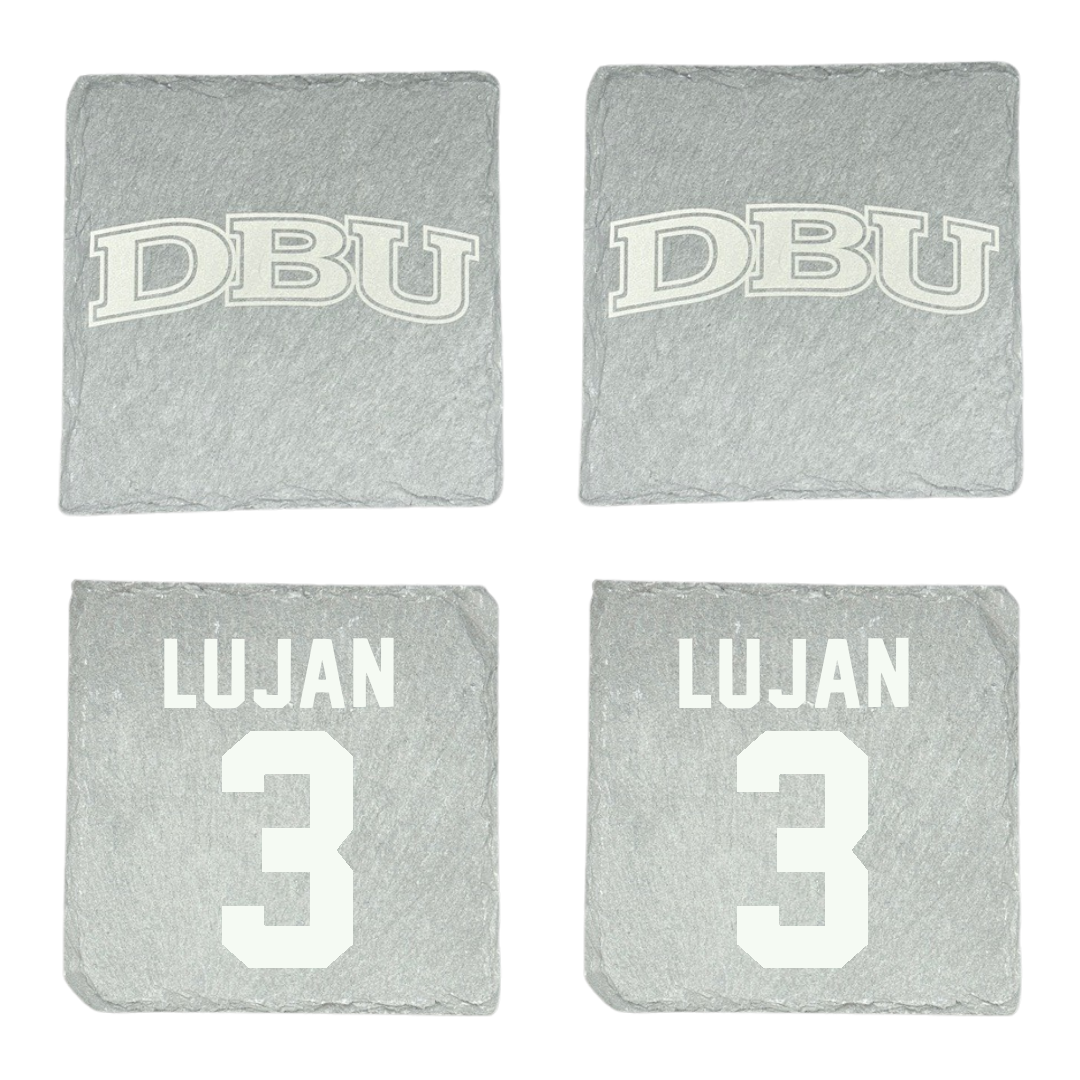 Dallas Baptist University Basketball Stone Coaster (4 Pack)  - #3 Ricky Lujan