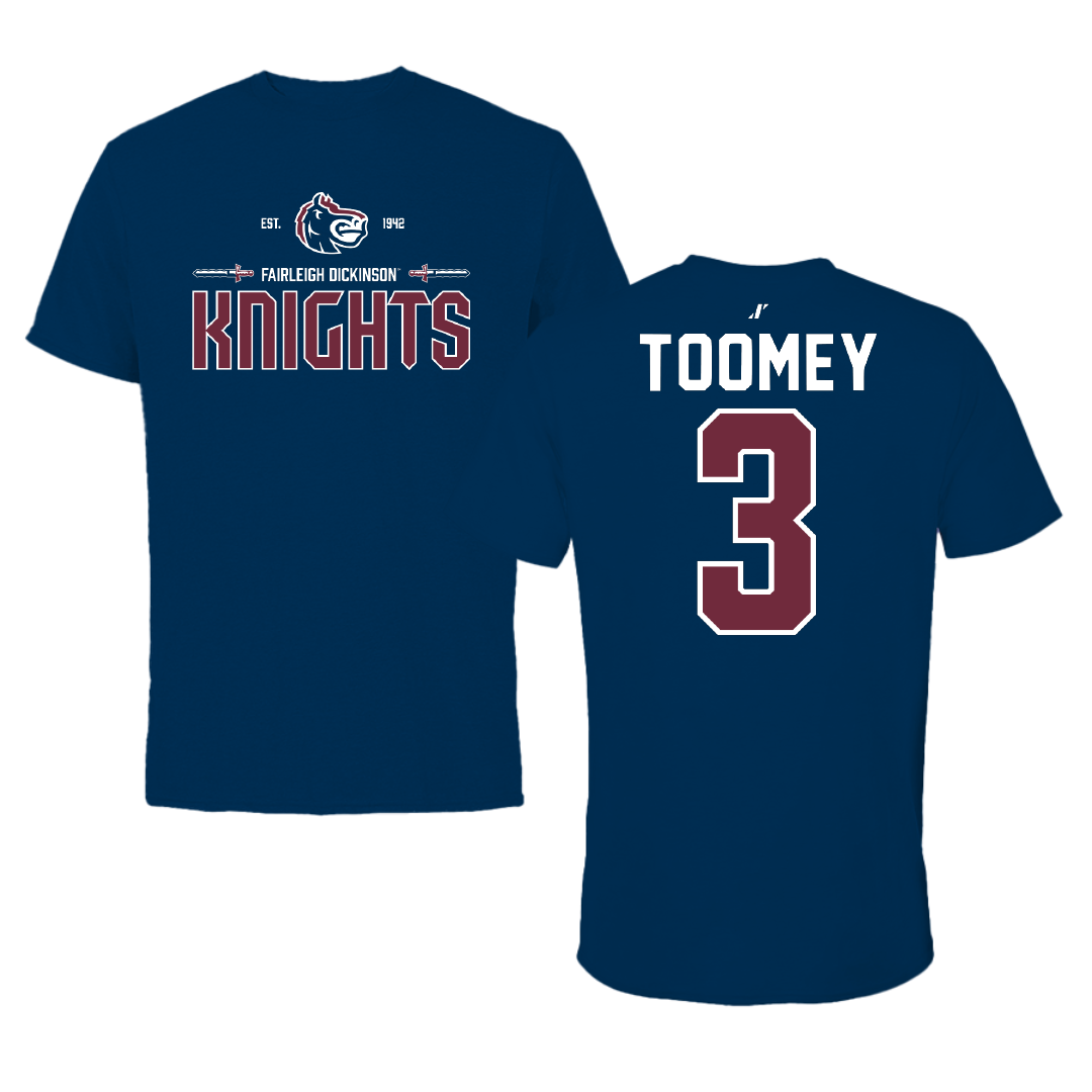 Fairleigh Dickinson University-Metropolitan Campus Basketball Navy General Tee - #3 Bella Toomey