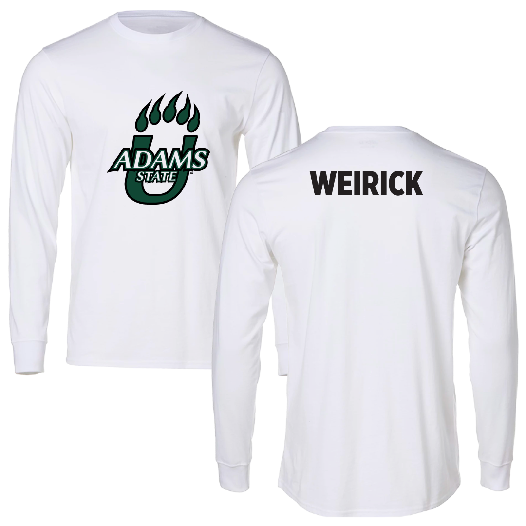 Adams State University Golf White Performance Long Sleeve - Keona Weirick
