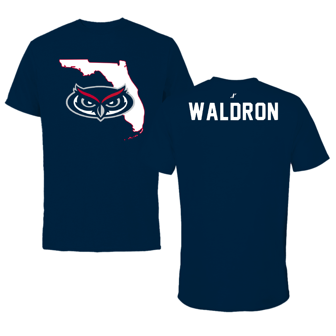 Florida Atlantic University Dance Navy State Tee - Arianna Waldron