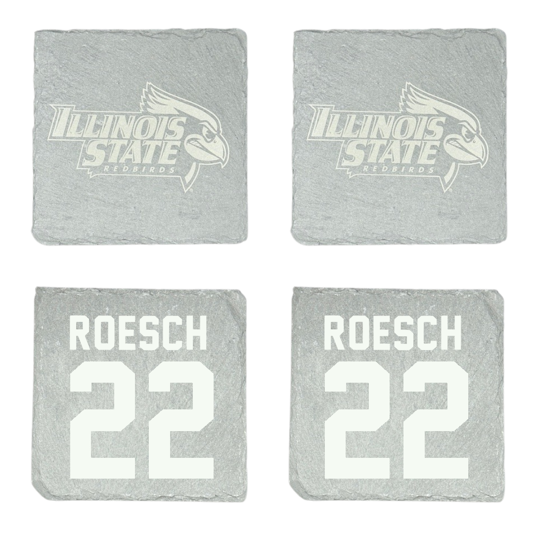 Illinois State University Baseball Stone Coaster (4 Pack)  - #22 Braden Roesch