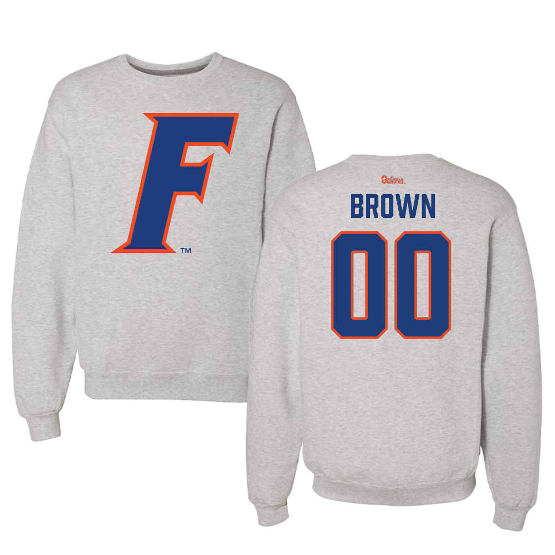 University of Florida Softball Gray Crewneck - #00 Ava Brown