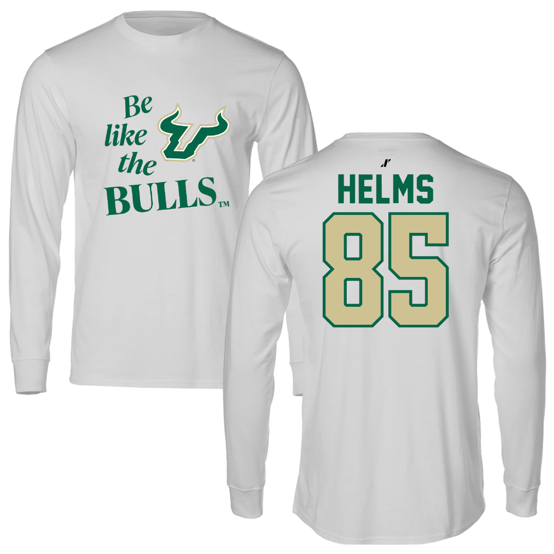 University of South Florida Football Light Gray Be Like Us Performance Long Sleeve - #85 Christian Helms