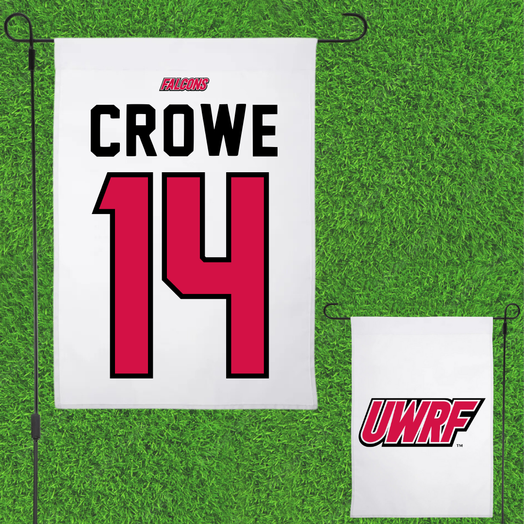 University of Wisconsin-River Falls Softball White Garden Flag - #14 Emily Crowe