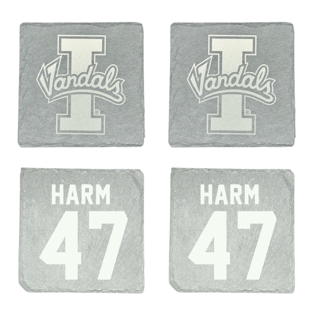 University of Idaho Football Stone Coaster (4 Pack)  - #47 LJ Harm