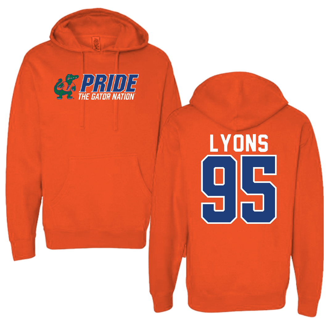 University of Florida Football Orange General Hoodie - #95 Jamari Lyons