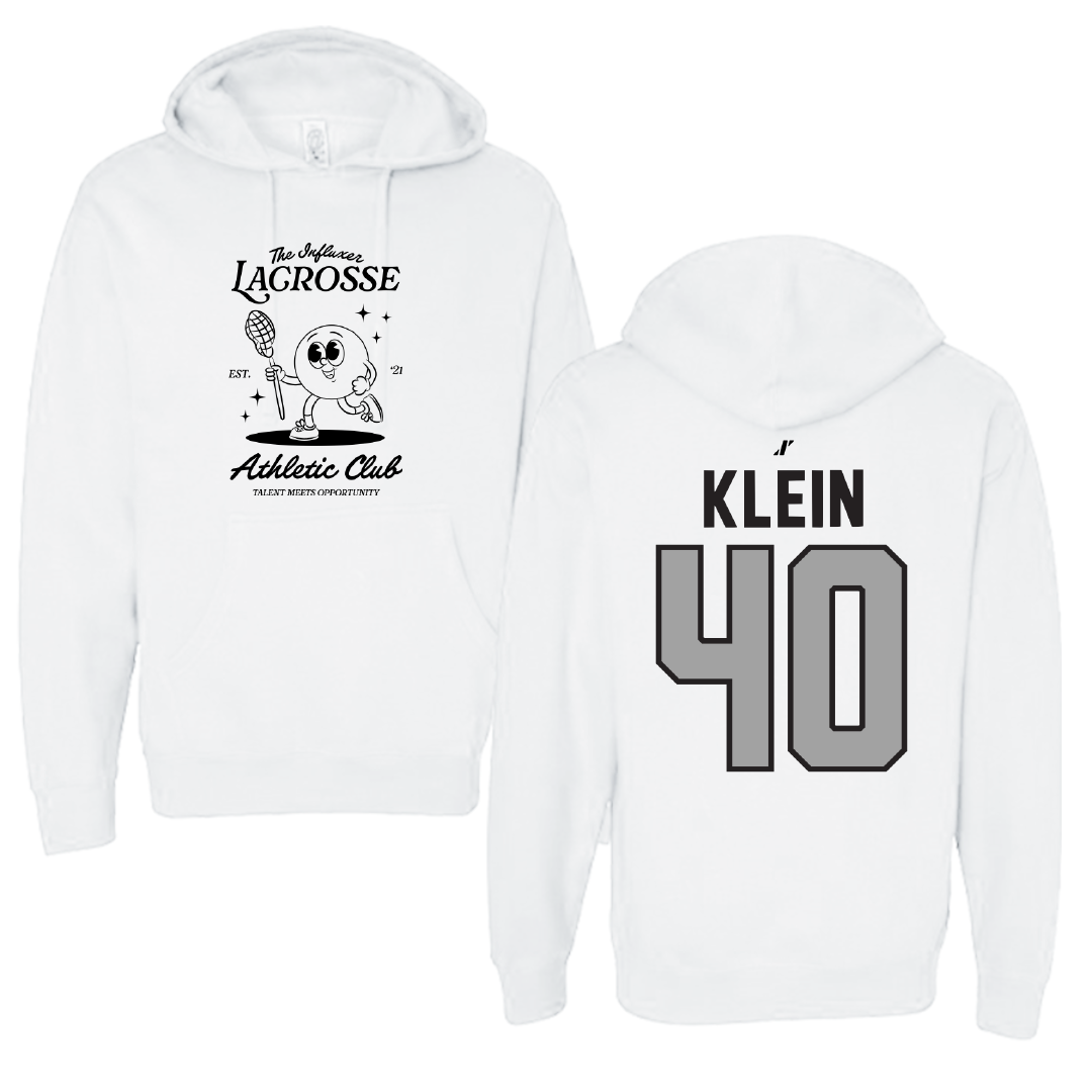 Lacrosse White Influxer Athletic Club Hoodie - #40 Sam Klein