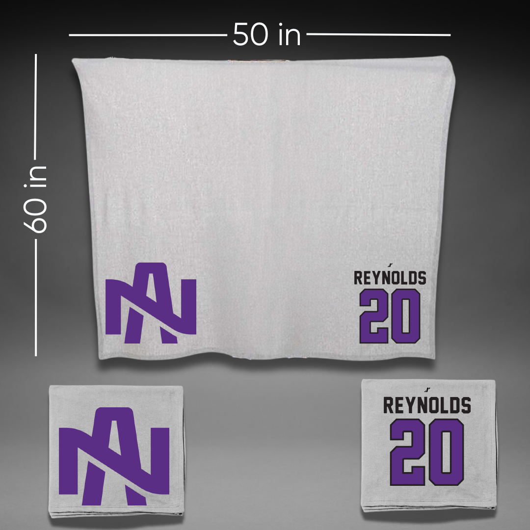 University of North Alabama Soccer Gray Blanket - #20 Maddie Reynolds