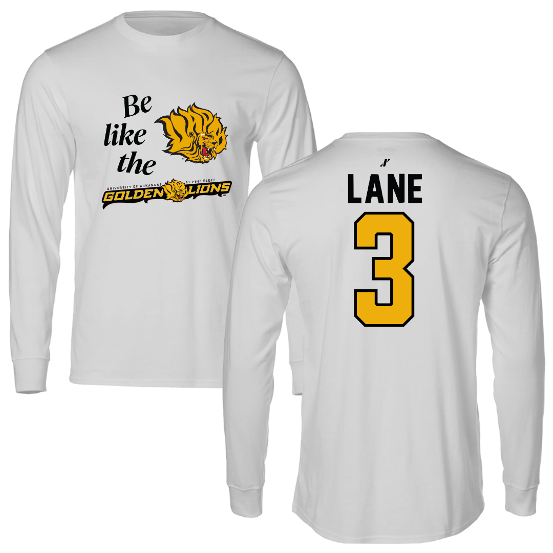 University of Arkansas-Pine Bluff Volleyball Light Gray Be Like Us Performance Long Sleeve - #3 Aleria Lane