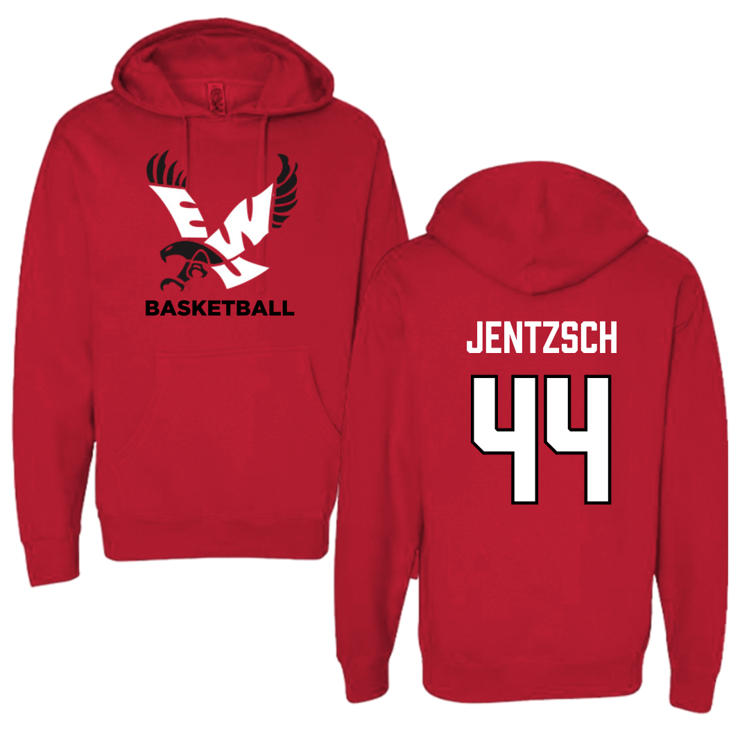 Eastern Washington University Basketball Red EWU Hoodie - #44 Camille Jentzsch