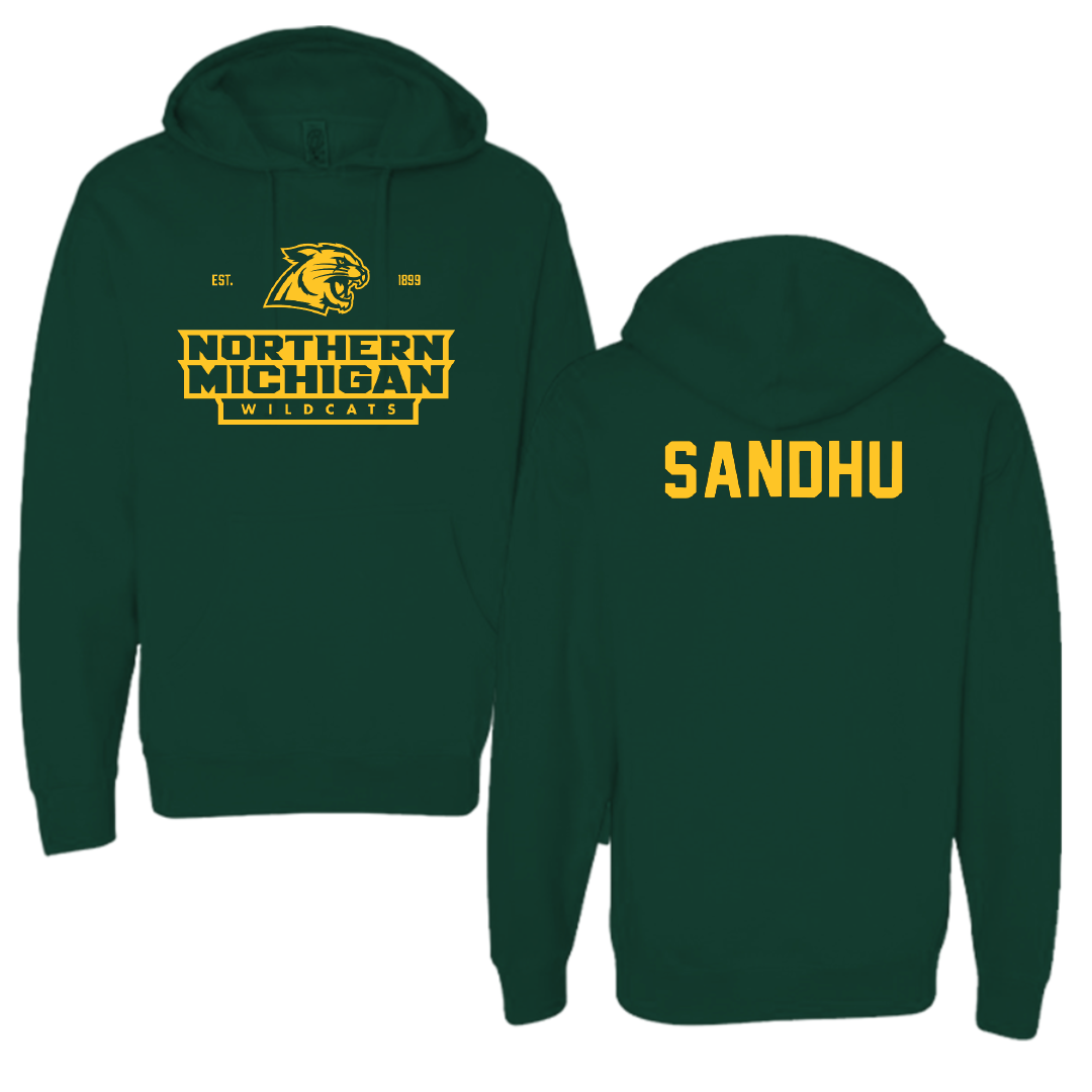 Northern Michigan University Wrestling Forest Green General Hoodie - Bryn Sandhu