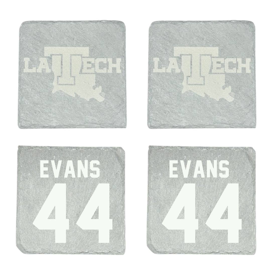 Louisiana Tech University Baseball Stone Coaster (4 Pack)  - #44 John Evans