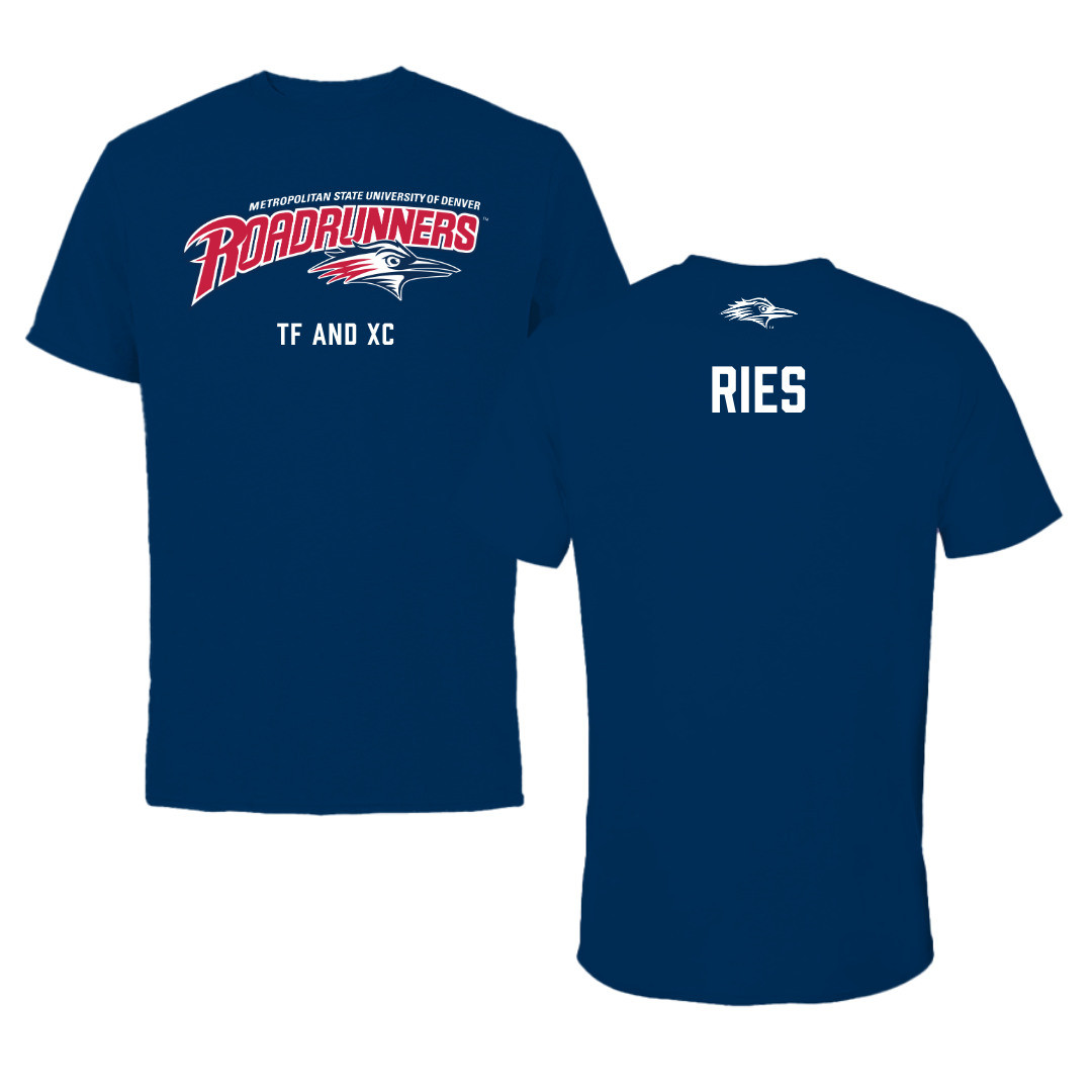 Metropolitan State University of Denver TF and XC Navy Performance Tee - Maya Ries