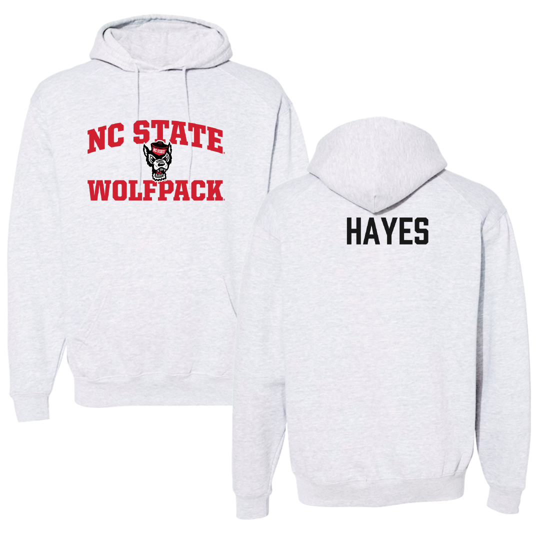 North Carolina State University Swimming & Diving Gray Hoodie - Aiden Hayes