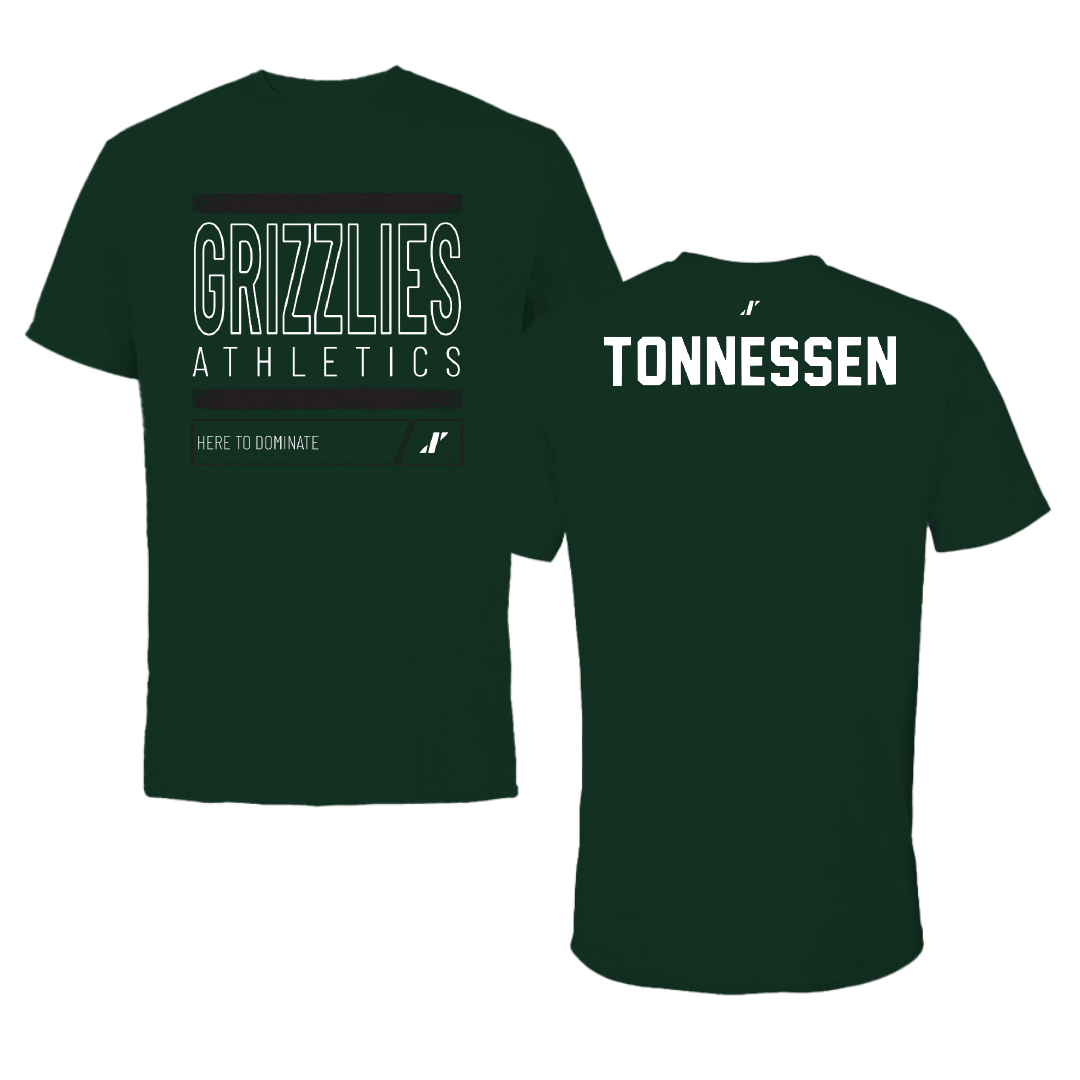 Adams State University Wrestling Forest Green Dominate Tee - Benjamin Tonnessen
