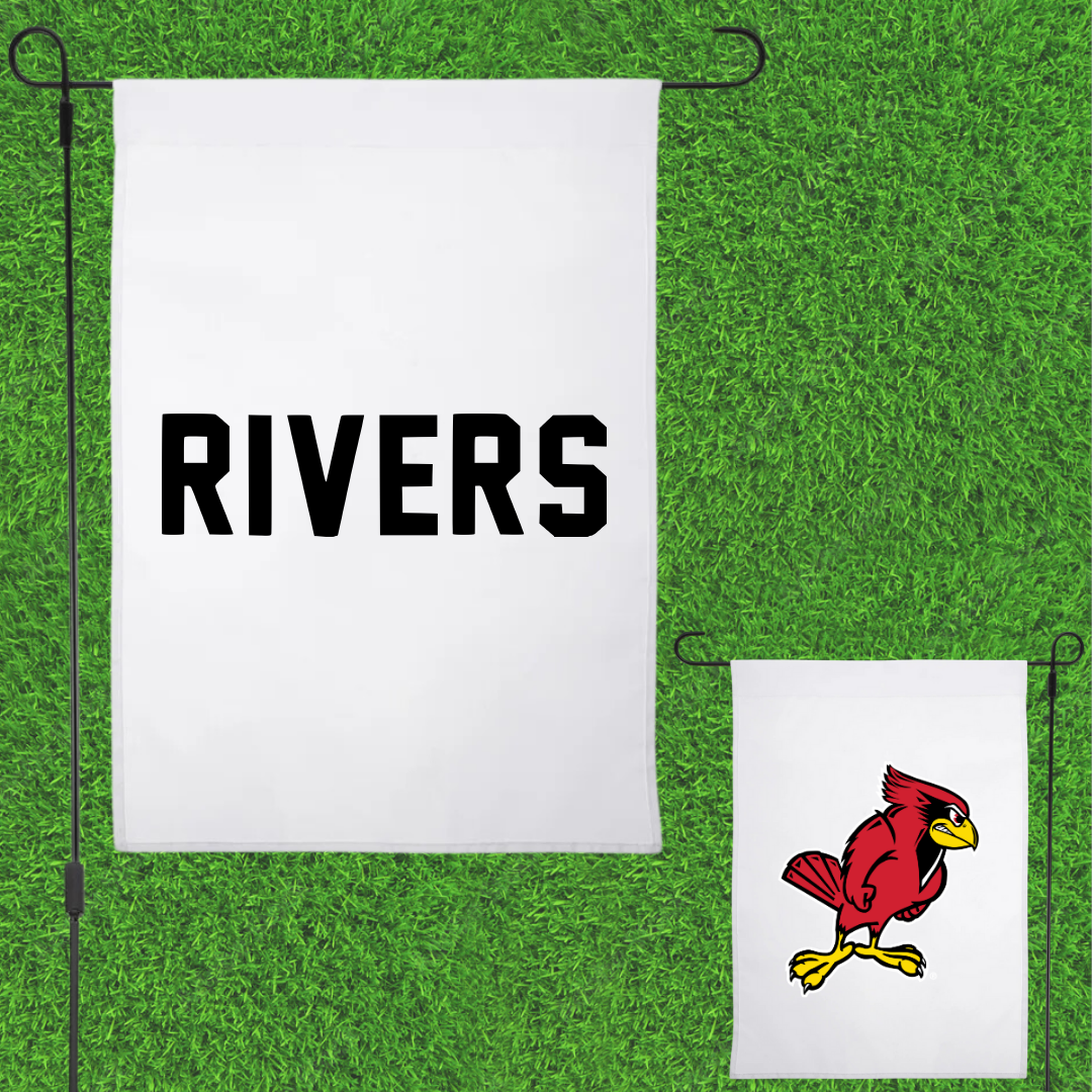 Illinois State University Track and Field White Garden Flag - Macee Rivers