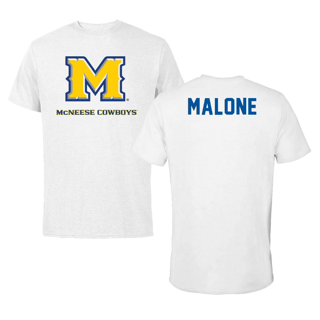 McNeese State University Beach Volleyball White Tee - McKenna Malone