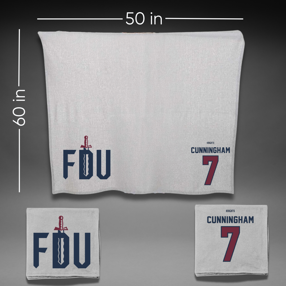 Fairleigh Dickinson University-Metropolitan Campus Softball Gray Blanket - #7 Riley Cunningham