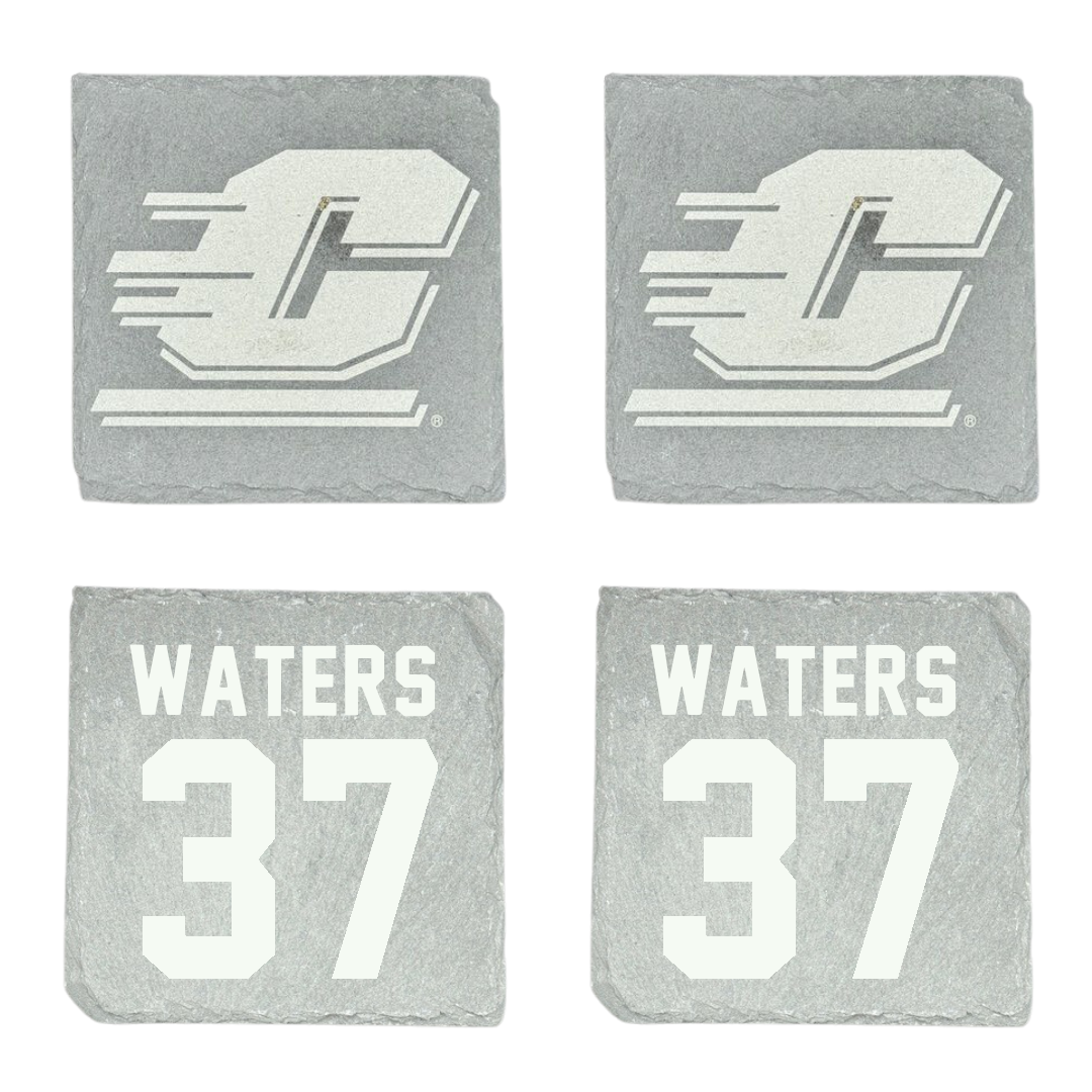 Central Michigan University Baseball Stone Coaster (4 Pack)  - #37 Evan Waters