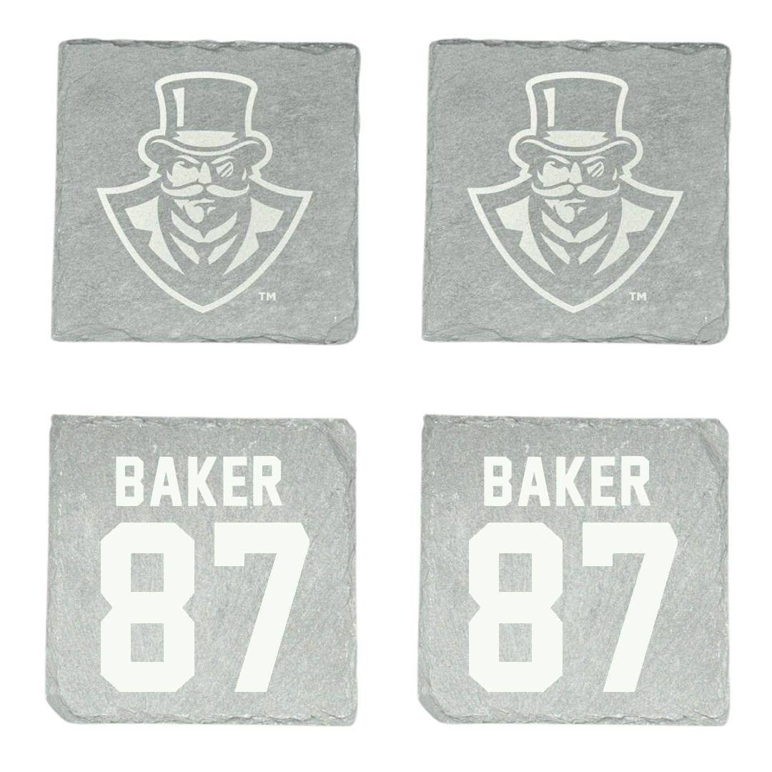 Austin Peay State University Football Stone Coaster (4 Pack)  - #87 Jack Baker